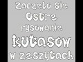 Kutasy w zeszytach
