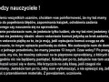 Drodzy nauczyciele