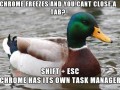 Chrome sie zawiesił