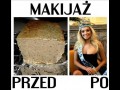 Makijaż przed i po