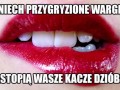 Przygryzione wargi