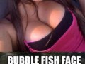 Bubble fish face