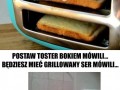 Postaw toster bokiem