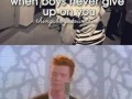 Never gonna give you up