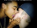 Justin bieber całuje się z czarnym chłopcem