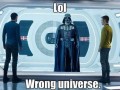 Wrong universe