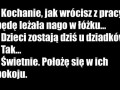 Nago w łóżku