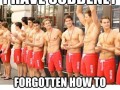 Forgotten how to swim