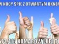 W nocy śpię z otwartym oknem