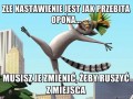 Złe nastawienie jest jak przebita opona