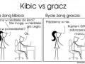 Kibic vs gracz