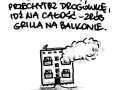Grill na balkonie