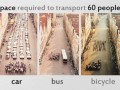 Car bus bicycle