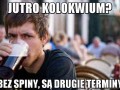 Jutro kolokwium