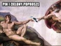 Pin i zielony prosze