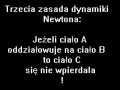 Trzecia zasada newton