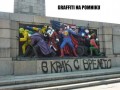 Graffiti zrobione na pomniku