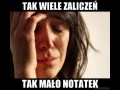 Tak wiele zaliczeń
