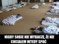 Spanie w przedszkolu