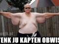 Dziękuję kapitanie obwisie