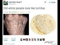 Biali ludzie jak tortilla d