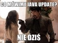 Co mówimy java update
