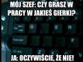 W pracy zawsze pracuje