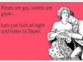 Roses are gay