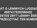 Fakt o leniwych ludziach