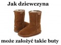 Jak dziewczyna może ubrać buty emu