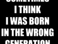 Wrong generation