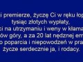 Drogi premierze