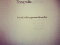 Dysgrafia
