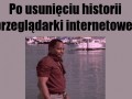 Po usunięciu historii