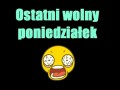 Ostatni poniedziałek