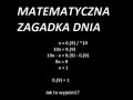 Zagadka matematyczna