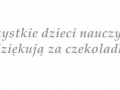 Dzieci nauczycieli dziękują za czekoladki