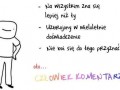 Człowiek komentarz