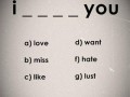 I  you 