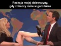 Reakcja laski na garnitur