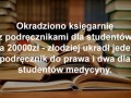 Okradziono księgarnię studencką 