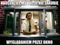 Nauczyciel mówił
