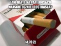 Jaki napis na papierosach najskuteczniej odstrasza
