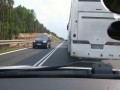 Blokowanie lewego pasa S3 Gorzów Wlkp. - Zielona Góra 16.08.2015