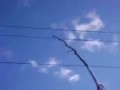Rosyjski elektryk badający przewody elektryczne