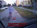 Rowerzystka spanikowała - Kutno, Os. Batorego. 25.05.2017 r.