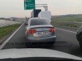 Szeryf z AUDI na S3 - blokada lewego pasa