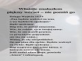Wlasnie znalazlem piekny werset