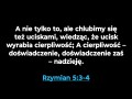 Rzymian 5:3-4